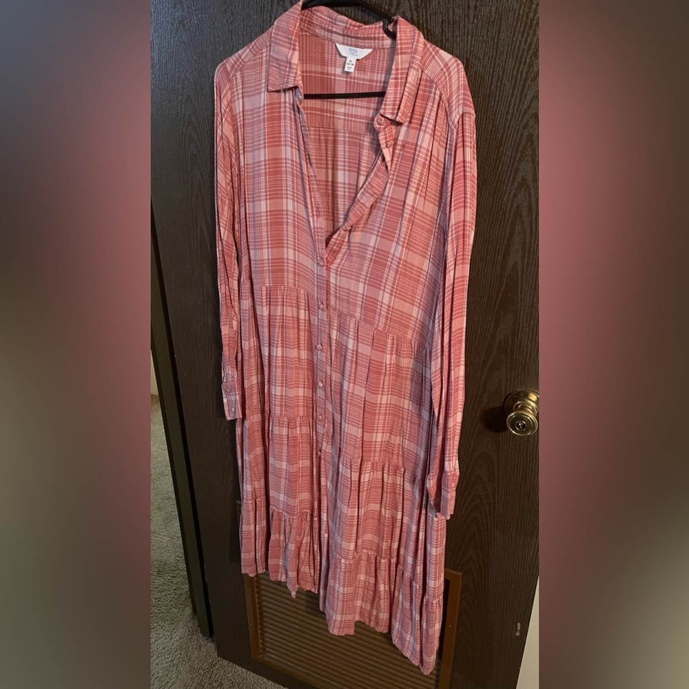 Pink Plaid Dress